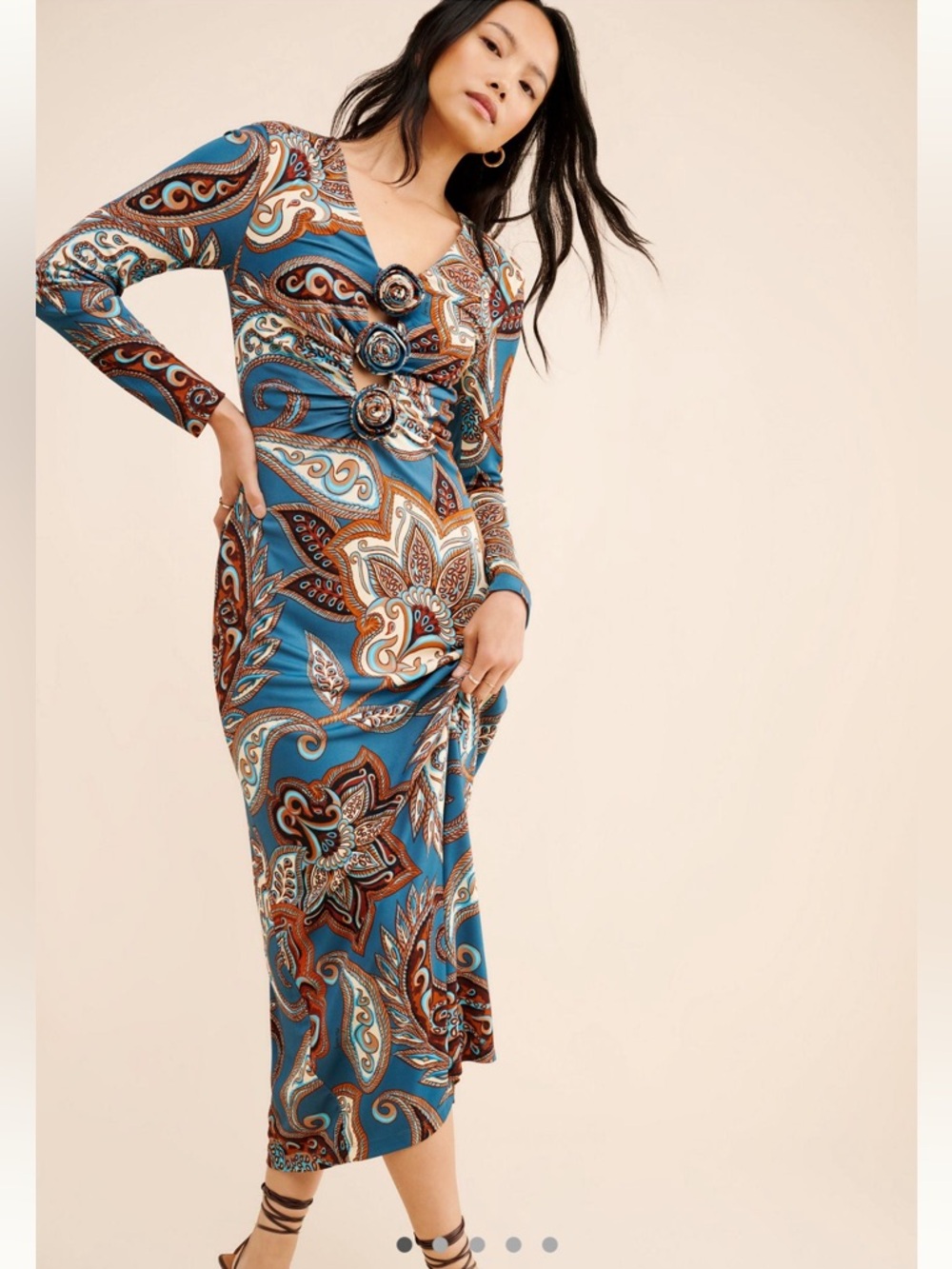 Nuuly x Farm Rio Wonderful Bouquet Midi Dress
